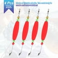 thumbnail image 3 of UXcell Fishing Bobbers Floats 8.3 Inch, 4 Pack Olive Fishing Bobbers Popping Corks Float Weighted Bobbers Fishing Tackle, Red, 3 of 7
