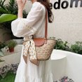 thumbnail image 3 of LNGOOR Ribbon Design Straw Shoulder Bags Women Fashion Simplicity Crossbody Bags Summer 2024  Style Beach Travel Weave Handbag, 3 of 7