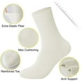 thumbnail image 2 of ShengRui Womens Cotton Crew Socks Thin Dress Socks for Women Above Breathable Casual Sock 8-10 Pairs, 2 of 6