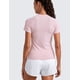 thumbnail image 2 of Remera CRZ YOGA sin costuras de manga corta para correr color rosa talla M, 2 of 5