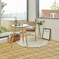 thumbnail image 3 of Segmart Deck Tiles, 12"x12" (10 Pack) Patio Pavers Solid Wood Outdoor Flooring Interlocking Patio Tiles, Checker Pattern Decking, Waterproof Balcony Flooring, Natural Color, SS2016, 3 of 11