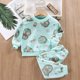 thumbnail image 1 of Pijamas de franela de otoño e invierno para niños medianos y grandes, forro polar dividido, grueso, ropa de casa de lana coral para niños de invierno, 1 of 5
