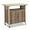 Beige, variant on HOMEFUN Kitchen Island Cart Wicker Grill Prep Station & Stainless Steel Outdoor Serving Bar Table with Hooks Wheels Poolside Patio Grassland (Small)