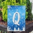 thumbnail image 2 of America Forever Winter Monogram Letter Q Winter Forest Garden Flag Vertical Double Sided 12.5 x 18 inches Happy Holiday Christmas Seasonal Flags for Outdoor, Yard Porch, Snowflakes Garden Flag, 2 of 6