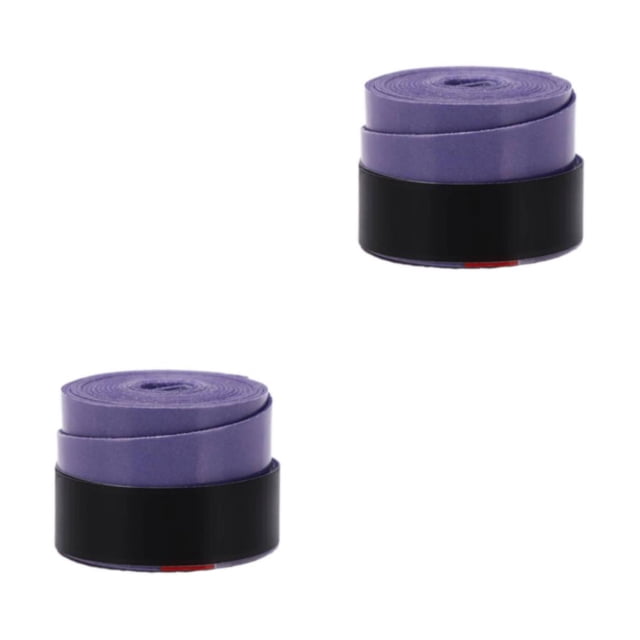 Transemion Tennis Overgrip With Multiple Surface - Long Lasting And Non-Toxic Badminton Racket Racket Over Grip purple roll pack 2Set
