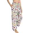 thumbnail image 2 of Xecao Tulips Flowers Women's Straight Lounge Pajama Pants: The Epitome of Relaxed Sleepwear, 2 of 9