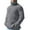 Gray, variant on JTieacloth Casual Mens Sweaters Mens Autumn And Winter Fashion Casual Turtleneck Color Matching Knitted Wool Coat Sweater(Blue)
