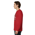 thumbnail image 4 of Gildan Merry Christmas Design T-Shirt for Men, Long Sleeve Red Christmas Print Tee, M, 4 of 5