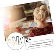 thumbnail image 4 of 4pcs Accessories Elegant U- Hair Cos Retro Fork Vintage Chopsticks Prong Pins Style Shape Chic HanfAcetate Antique French Updo Pin Hairpin Lady Styling Cellulose Printing Peice, 4 of 5