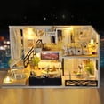 thumbnail image 1 of Casa de en Miniatura con Muebles, de de para Bricolaje Más a Prueba de Polvo, yotijar Casa de muñecas en miniatura de bricolaje, 1 of 10