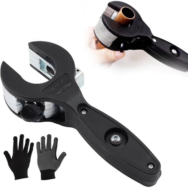 Ratcheting Tubing Cutter, Tubing Cutter 1/4" To 7/8", 2 in 1 Close Quarters Tube Compact Cutter, Ratcheting Pvc Cutter for Cutting Pvc, Ppr, And Plastic Hoses, Ratcheting Tube Cutter (1/4" to 7/8")
