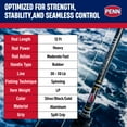 thumbnail image 4 of Penn Carnage III Surf Conventional Spinning Fishing Rod, 12’, Loads 30 – 50 Lbs, Black, 4 of 12