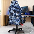 thumbnail image 6 of HELLHERO Sharks Camo Print 4 Pcs Gaming Chair Cover with Armrest Cover for Gamer, Stretch Spandex Gaming Chair Slipcover with Armrest Covers for Living Room, 6 of 10
