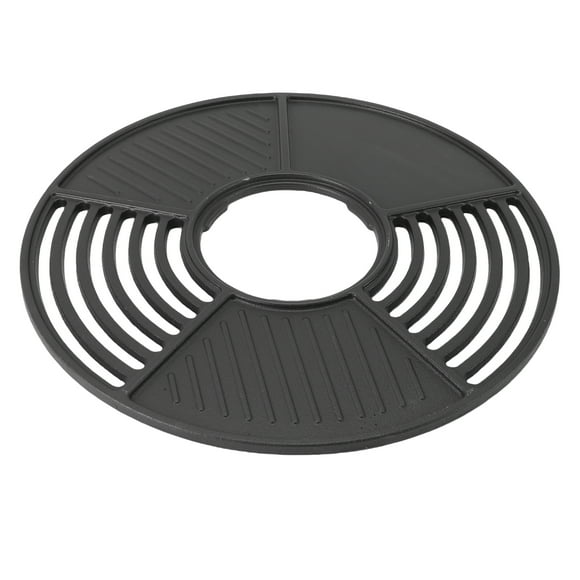 Plaque de Gril, Grille de Gril Ronde 42cm Résistante aux Hautes Températures pour Camping Pique-Nique