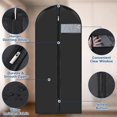 thumbnail image 4 of Waterproof garment covers pack of 6 dustproof storage for shirts suits coats, 4 of 4