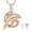 Rose, variant on Stainless Steel 🐬Ocean Dolphin Urn Pendant Memory Necklace for Human Pet Cremation Ashes Keepsake Memorial Jewelry
