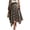 Coffee, variant on Dpjklzsn Women's Plaid Asymmetrical Midi Skirt, High Waisted Flowy A-Line Handkerchief Skirt