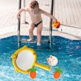 thumbnail image 1 of Juego de juguetes de baño Fiudx con red de patos para niños zanahorias y animales iluminados, 1 of 6