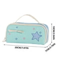 thumbnail image 2 of YIMWNYI Star Multi-Layer Pencil Case, Large Capacity Handheld Stationery Bag, Portable Pen Organizer Pouch, Sturdy Fabric Desk Storage Tote, Versatile Cosmetic Travel Kit, 2 of 8
