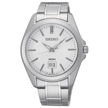 Seiko Men's SUR007 Silver Stainless-Steel Quartz Watch
