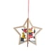thumbnail image 2 of Adornos colgantes de madera para Navidad, decoración colgante, árbol de Navidad, adornos colgantes de madera Estrella, 2 of 9