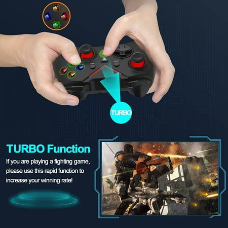 Antank Wireless Controller for Xbox Series X/S/Xbox One S/One X/PS3 /One Elite/Windows 7/8/10, Wireless PC Gamepad with 2.4GHz Wireless Adapter (Blue)