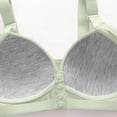 thumbnail image 4 of Bras for Women,Lace Pattern Front Buckle Non Underwire Bra Solid Color Comfortable Tank Top for Daily Wear,Sports Bras for Women,Light Green,40, 4 of 7