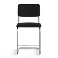 thumbnail image 3 of Pemberly Row Fabric Counter Height Stool (Set of 2) in Black, 3 of 5