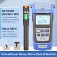 thumbnail image 2 of Optical Fiber Tool Kit Optical Power Meter Handheld 30mW Optical Fiber Tester Portable Pen Type Red Visual Fault Locator Fiber Test Pen, 2 of 7