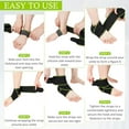 thumbnail image 3 of Ankle Brace for Sprained Ankle, Ankle Support for Women & Men, Adjustable Compression Wrap for Achilles Tendonitis & Plantar Fasciitis Relief (Green), 3 of 8