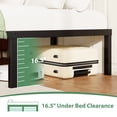 thumbnail image 7 of Awesofurni 18" Twin-XL Bed Frame, Heavy Duty Platform Bed Frame with Storage Space, Noise Free Steel Slat Support, No Box Spring Needed, Easy Assembly, 7 of 7