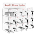 thumbnail image 5 of 12 Slots Acrylic Clear Cell Phone Locker Box with Door Locks and Keys, Wall-Mounted Cell Phones Storage Cabinet Pocket Storage Locker Box for Classroom Office, 5 of 9