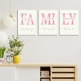 thumbnail image 5 of Home Family Wall Decor, Pink Love Home Family Framed Canvas Farmhouse Signs with Sayings Family A Whole Lot Of Love Inspirational Wall Sign for Living Room Bedroom Kitchen Dining Room 12"x16", 5 of 6