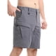 thumbnail image 3 of pstuiky Pantalones cortos para hombre, Pantalones cortos deportivos multibolsillos para hombre, cinco cuartos, transpirables y elásticos, para el trabajo Pantalones cortos de baloncesto, 3 of 6