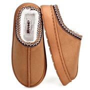 BERANMEY Cozy Platform Fuzzy Slippers for Women and Men Short Ankle Slippers with Anti-Slip Sole Lined with Warm Furry Perfect for Indoor & Outdoor Use