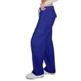 thumbnail image 2 of Pantalones Cargo de Mujer, de Felpa, de Talle Alto, Holgados, Estilo Deportivo, para Mujer, Pantalones Casuales con 8 Bolsillos. Azul XXL, 2 of 9