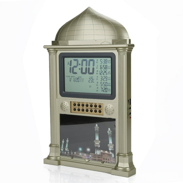 Reloj digital 1 pieza de plástico islámico oración reloj despertador materiales ecológicos Jadeshay A