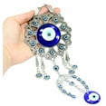 thumbnail image 3 of Turkish Blue Evil Eye Horseshoe Amulet Wall Hanging Decor Blessing Protection -D, 3 of 3
