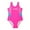 Hot Pink, variant on BreezyBloom Girls Stripe One Piece Swimsuit UPF 50  Beach Swimwear Bathing Suit,Sizes 4-5