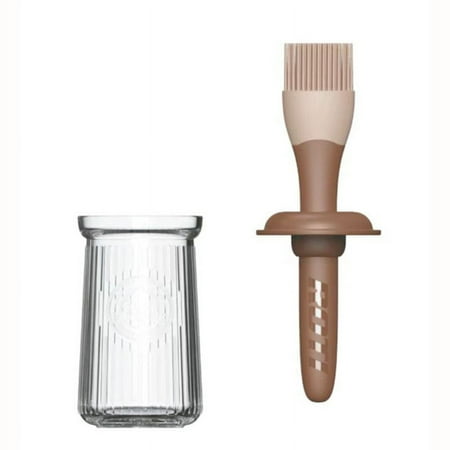 

Yidarton BBQ Seasoning Oil Brush Baking Silicone Brush Set High Temperature Detachable Silicone Oil Brush Red