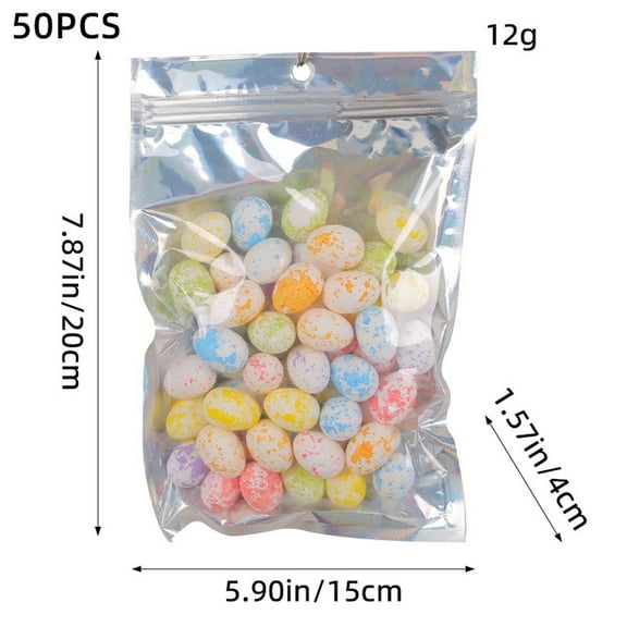 Cheapark Easter Mini Decoration Home Party Supplies Small Color Toy Eggs 2x2.5cm 50pcs