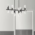 thumbnail image 3 of Dainolite  Samantha 12 Light Transitional Clear Luxury Linear Chandelier, 3 of 4