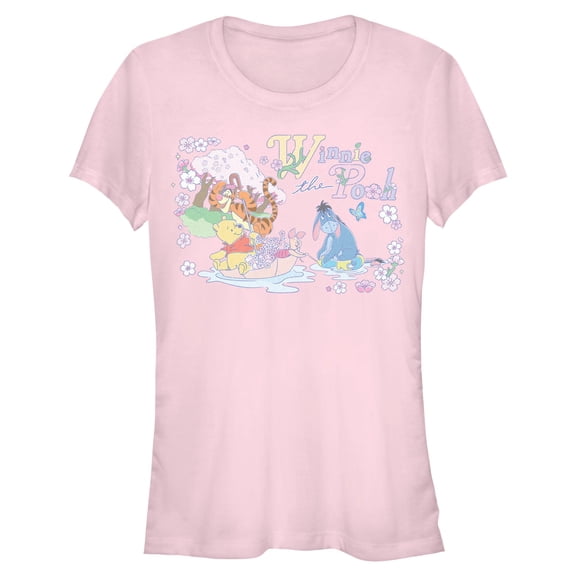 Juniors Winnie the Pooh Springtime for Pooh and Friends T Shirt