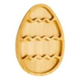 thumbnail image 2 of VMWMSSR Easter Wooden Serving Tray Charcuterie Boards Egg Wooden Serving Platter Decorative Egg Salad Plates Wood Tray For Snacks Cookies Camping Parties Holidays Decoration Khaki-27.9x18.3cm, 2 of 6