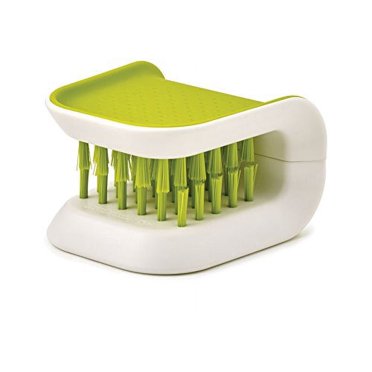 Joseph Joseph BladeBrush Knife and Cutlery Cleaner Brush Bristle Scrub Kitchen Washing Non-Slip, One Size, Green
