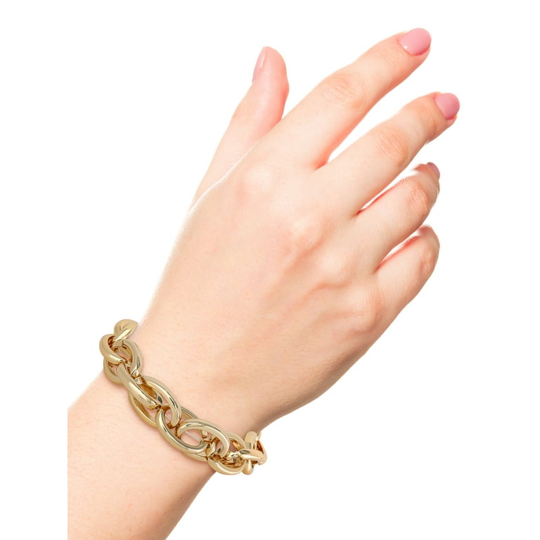 Jessica Simpson Women's Interlocking Link Bracelet - Walmart.com