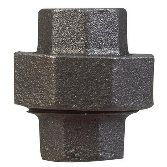 WORLDWIDE SOURCING 34B-2B Union de Tuyaux de Raccordement au Sol, 2 Po, Fileté, 150 psi, Fer Malléable, Oxyde Noir