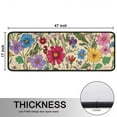 thumbnail image 5 of Kitchen Rugs Sets Of 2,Pioneer Flower Floral Print Pattern Anti Fatigue Kitchen Mat Rugs Non Slip Washable,Decorative Kitchen Floor Mats for Kitchen,Sink,Laundry,17"x47"+17"x47", 5 of 5