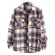thumbnail image 1 of Camisas Para Hombre Manga Larga De AlgodóN Hombres Casual Color a juego Ligero Solapa Lijado A cuadros Camisa de manga larga Chaqueta Top (Beige, XXL), 1 of 7