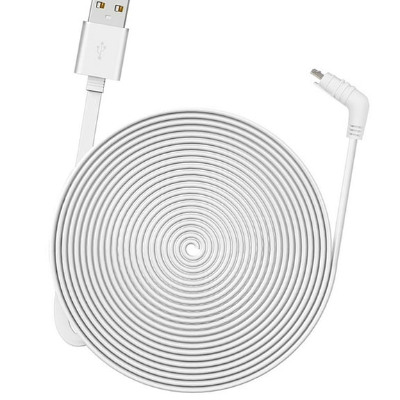 Cable,6m/20ft Cable 2 Alloy Usb Indoor/ Flat Cable 1 (white) Cable 2 Weatherproof Usb Cable Weatherproof Indoor/ Flat